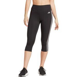 2/$30 Adidas 3-Stripes 3/4 Tights High Rise Yoga Pants Leggings Medium #A0133